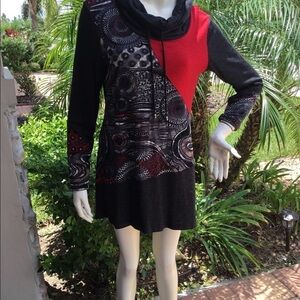 MICHAEL  TAYLOR DESIGNER COWL‎ MECK PULLOVER